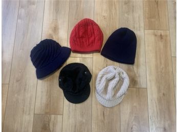 Lot Of Wool Knit Hats Beanies And Cap