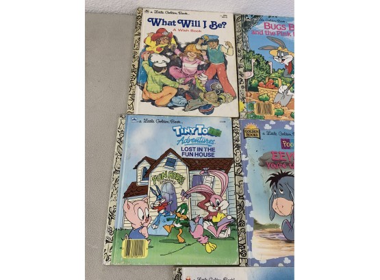 Lot Of Little Golden Tiny Toons, Bugs Bunny, Eeyore, And Winnie The Pooh
