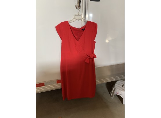 Chadwick's Women's  Red Sheath Dress SZ 14