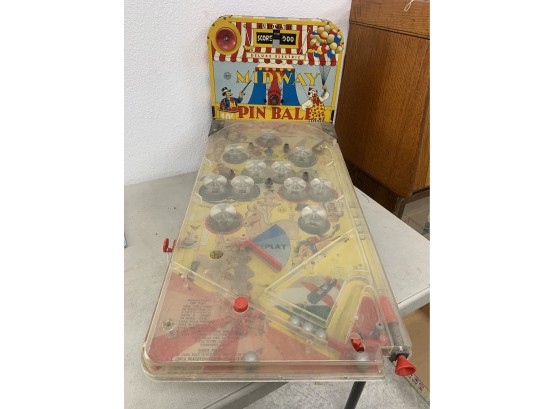Vintage 1950's Marx Toys Tin Electronic Midway Pinball Machine