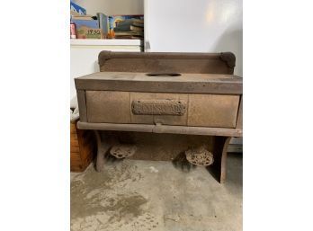 Vintage Peninsular Cast Iron Wood Stove Top