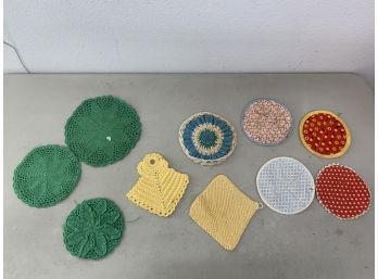 Lot Of Handmade Crochet Potholders