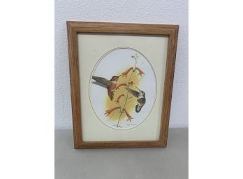 John W. Taylor Framed Signed Art Print Hummingbirds