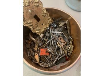 Bucket Of Screws And Other Attaching Hardware