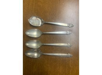 4 Silver Plated Spoons