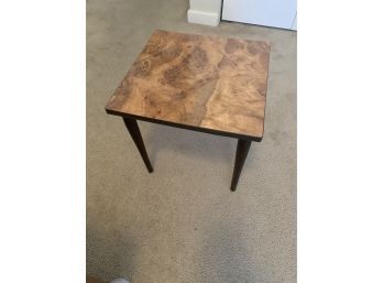 Small End Table With Wood Legs