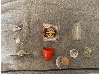 Crystal Dresser Decor Incl Handmade Blown Glass Clear Hummingbird