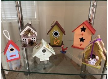 Lot Of 6 Painted Birdhouses