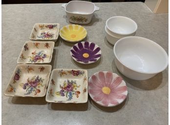 CORNING WARE Vintage Spice Of Life Petite Casserole/Pan Dish P-43-B And Other Small Service Plates
