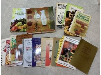Large Lot Of Vintage Soft Cover Kitchen Cook Books