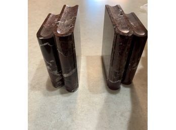 Heavy Stone Rock Book Shaped Book Ends