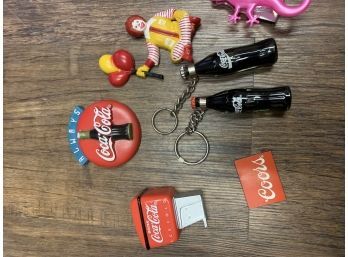 Coke And McDonald's Magnets And Key Chains