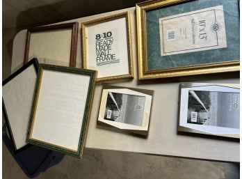 Lot Of Larger Photo Frames Wood & Metal 8x10 And 10x13