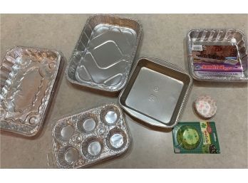Disposable Aluminum Bakeware Pans And Cupcake Liners