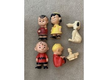 Vintage 1958 Hungerford Peanuts Original Snoopy, Charlie Brown, Etc Vinyl United Feature Syndicate Toy