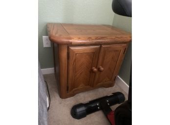 Pair Of Solid Wood Nightstands Very Heavy And Sturdy