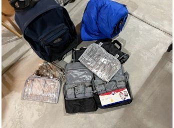 Samsonite Sport Back Pack , Two Travel Organizer Bag And Sleeping Bag