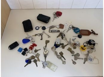 Large Lot Of Keys, Key Holders And Skeleton Keys