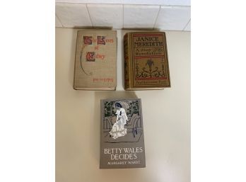 Lot Of 3 Vintage Hardcover Books Early 1900's