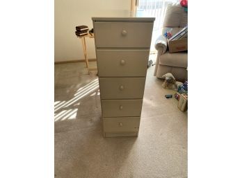 Small Wood Dresser/ Nightstand With 5 Drawers