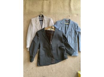 Lot Of 3 Vintage Blazer Prestige West Western Suit Jacket