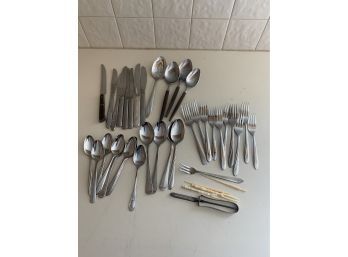 Lot Of Assorted Silverware Flat Ware
