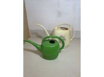 2 Plastic Watering Cans MCM
