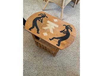 Kokopelli Southwest Style Wood Table
