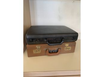 2 Vintage Briefcases Both With Keys Samsonite