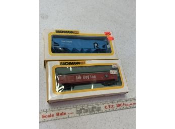 2 Bachmann HO Cars  #43-1002-16 Steel Gondola Burlington &  Rock Hopper