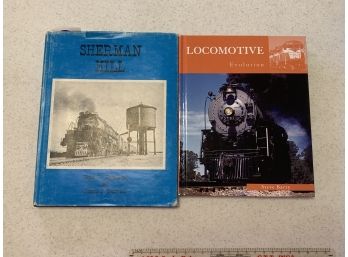 2 Railroad Books Sherman Hill And Locomotive Evolution