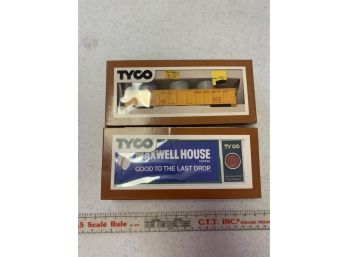 Tyco Union Pacific Gondola Car 341b And Maxwell House Billboard And Button