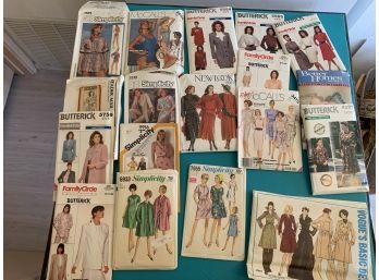 Lot Of 70S & 80s Sewings Patterns