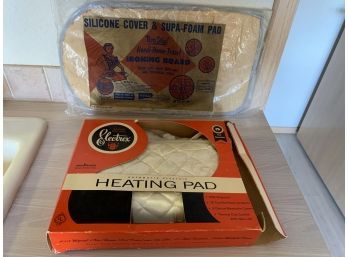 Vintage Ironing Board Cover Unused & In Original Packing, Electric Heating Pad