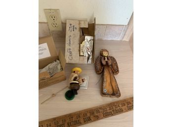 German Incense Burner (unsed), Wood Clock Kit, Angel