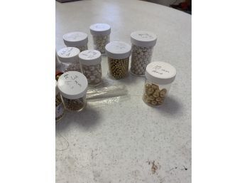 More Bead Making Supplies Incl Many Canisters Of Beads/pearls & Wire