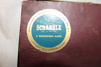 Vintage 2 Scrabble Games -all Parts Good Condition- Can Be Used For Crafts, Signs, Family Word Challenges!!!