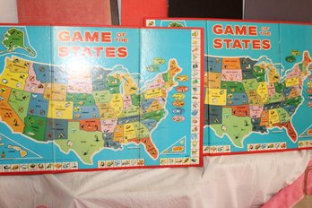 Vintage 8  Game Boards - Use As Wall Paper For Game Room !! Geography, Jumangi, Candy Land, Clue & Big Game