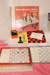 Vintage Introductory Chess, GREAT TEACHING TOOL!  Learn In 3 Hours, Milton Bradley # 4309, Maps, Charts, Rules