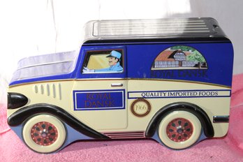 Whimsical Vehicle Counter/ Shelf Snack Container - Dansk Metal - Nice Looking Clean And Sturdy