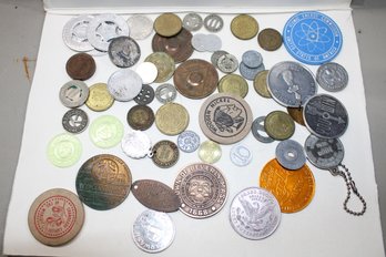 Coins - Circulated - Bag Full Of Tokens And Charms See Pics
