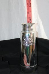 Vintage 1940's Seagrams  Decanter, Barware, Silver Liquor Bottle.