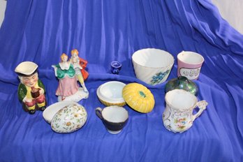 Lot Of  Vintage Porcelain, Glass, Bone China, Pottery- 2 -Occupied Japan,  C. Lego, Germany, Forget Me Not