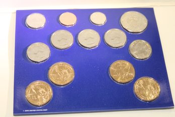 Coins - Un-Circulated - 2016 'P' & 'D' Coin Set  Mint Packaged - 1, 5, 10, 25, 50, $1 ($10.82 Face Value) (#1)