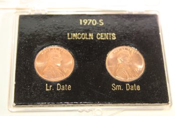 Coins-un-Circulated -1970 'S' Large & Small Date Pennies