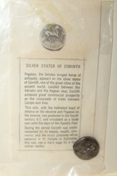 Coins -REPRODUCTION - Silver Stater Corinth With Written History