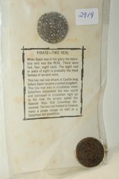 Coins -REPRODUCTION -Pirate 2 Real With Written History