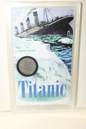 Coins - Circulated 1912 Liberty Nickel Encapsulated InTitanic Advertising& Shell- Coin Not Found On Titanic