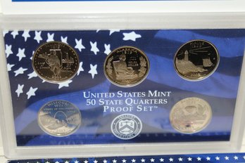 Coins - Un-Circulated -2003 United States Mint 'state Quarter ' Proof Set Of 5 Coins With C.O.A. (2)