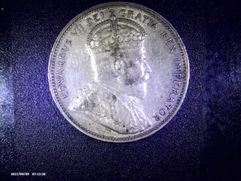 Coins - Circulated - Silver - 1903  Canadian - 25  Cents - King Edward VII